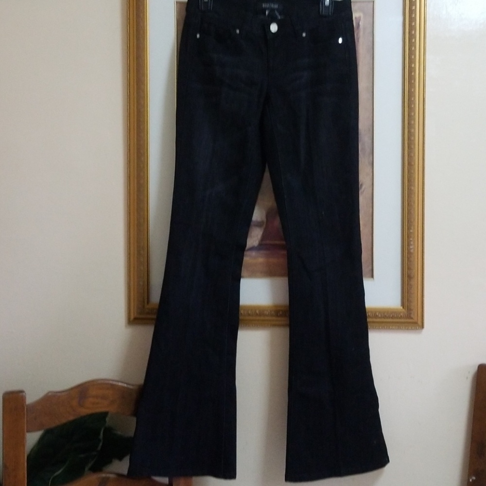 NEW WHITE HOUSE BLACK MARKET FLARE JEANS SIZE 0